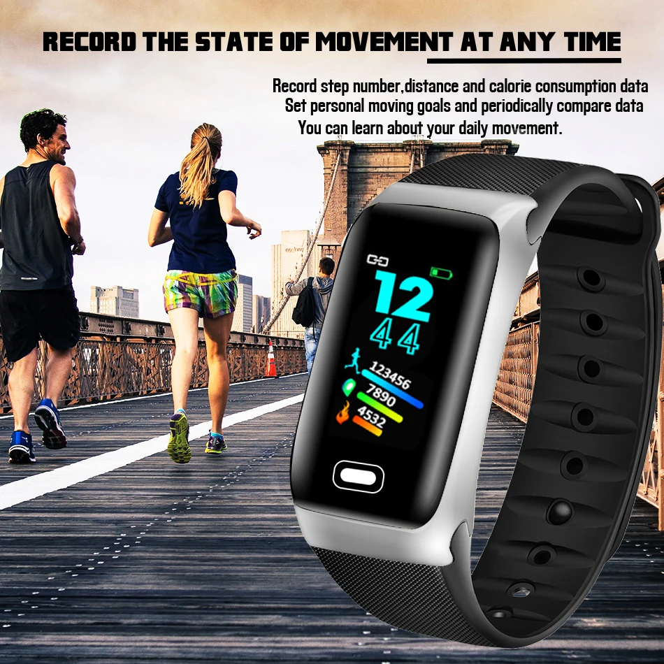 Смарт-Браслет Смарт-часы для мужчин android IOS водонепроницаемый смарт-Браслет