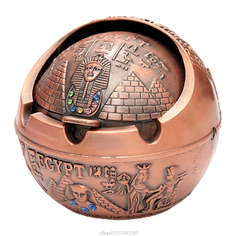 Креативная пепельница с крышкой вертикальная ветрозащитный металлический