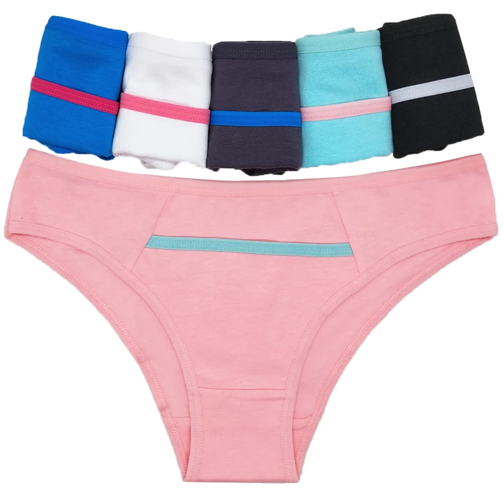 

12 Pcs/Lot Good Quality Women Underwear Cotton Solid Color Briefs Sexy Panties Female Low Waist Underpants Girl's Intimates