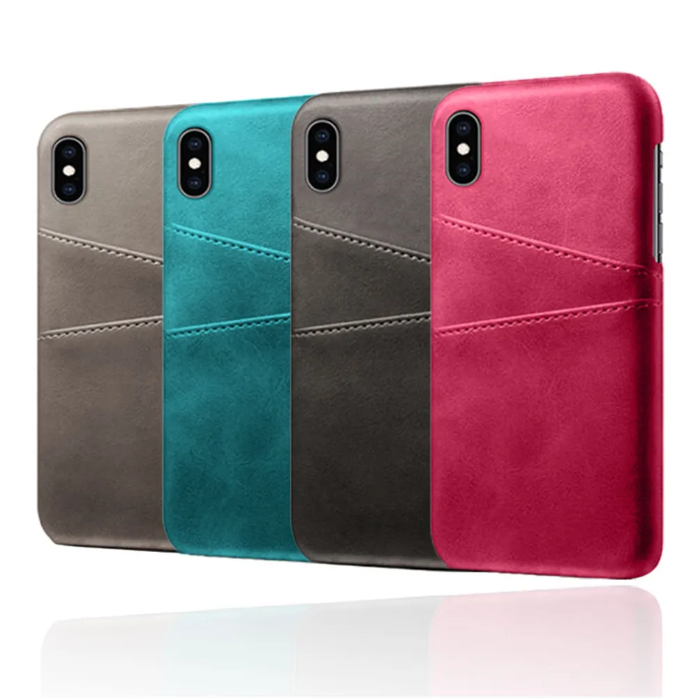 

Leather Card Holder Phone Case For iPhone XR XS X 11 Pro MAX 7 8 Plus 6 6s PU Leather Case For iPhone XS MAX 5s SE Back Covers