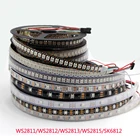 WS2811 WS2813 WS2815 WS2812B ws2812 IC RGB SK6812 RGBW светодиодная ленсветильник 5050 SMD Адресуемая 30 60 светодиодный s IP30 65 67 1 м 5 м 5 В