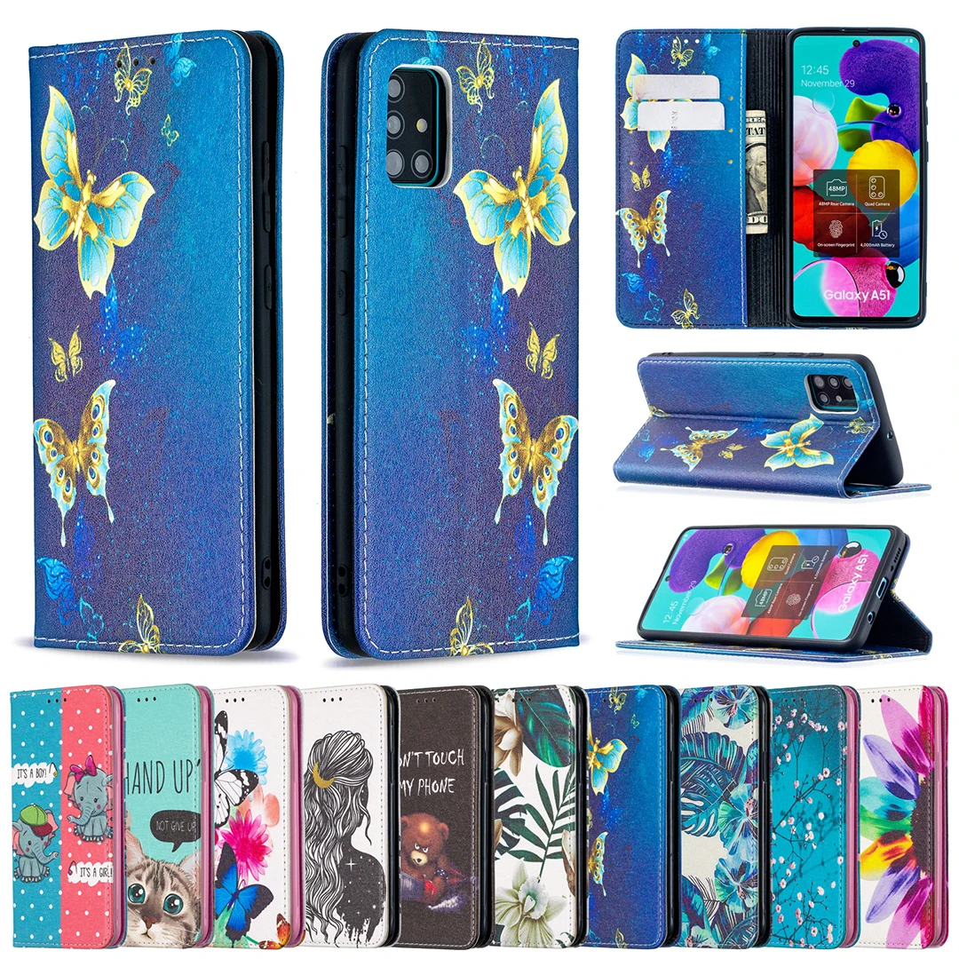 

Samsung A21s A11 A12 M11 A31 A41 A51 A71 4G A81 Note10 Lite A91 S10 Lite A32 A42 A52 A72 5G Phone case Magnetic flip cover