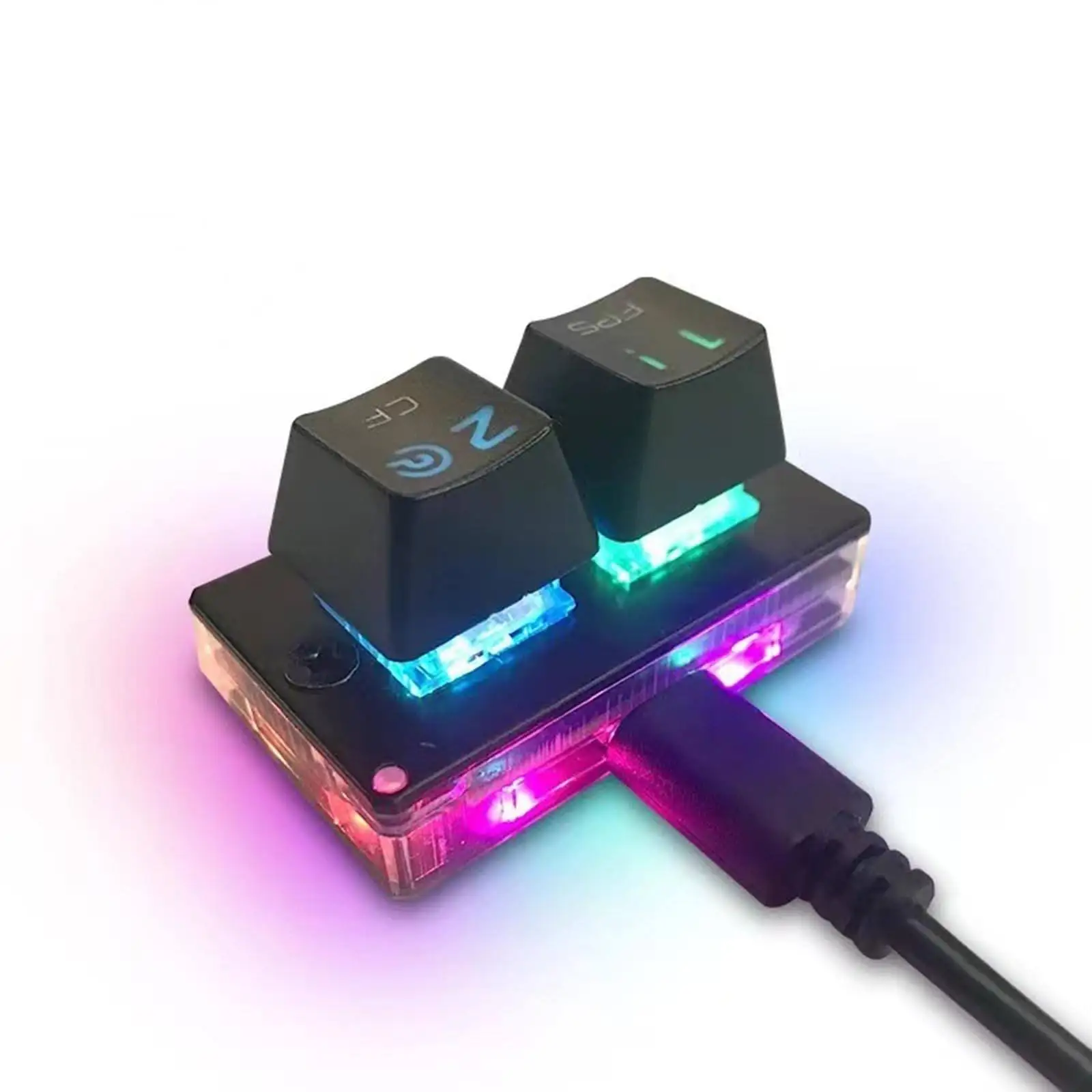 Клавиатуры с 2 клавишами механическая клавиатура съемная Hot Swap RGB классная