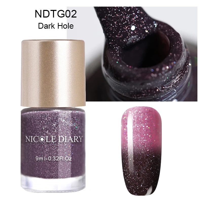 NDTG02 NICOLE DIARY лак для ногтей хамелеон голографический переливающийся флаконы блестки лак для ногтей лак маникюр дизайн ногтей - Цвет: NDTG02