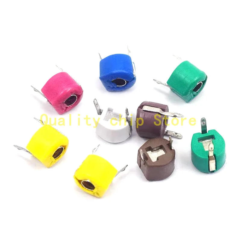 

10PCS 6mm Trimmer Variable Ceramic Capacitor 3PF-120PF 5PF 10PF 20PF 30PF 40PF 50PF 60PF 70PF Adjustable Capacitors for Arduino