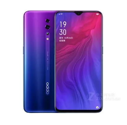 Фиолетовый OPPO Reno Z 6," AMOLED капли воды экран Поддержка NFC 2340x1080 4035 мАч Восьмиядерный отпечаток пальца+ Лицо ID - Цвет: Фиолетовый