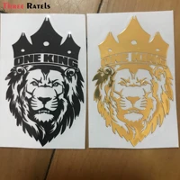 mt 64 one king lion 3d car stickers cool logo car styling metal badge emblem tail decal motorcycle car accessories automobile