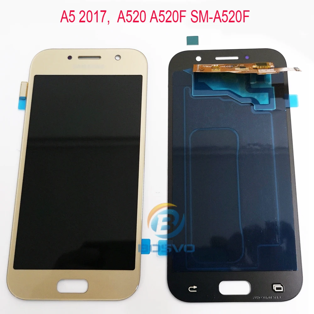 ЖК экран для Samsung A5 2017 A520 сенсорный дигитайзер в сборе|Экраны мобильных телефонов|