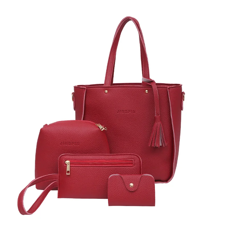 

The New Trendy Ladies Tote Bag, One-shoulder Diagonal, Simple and Versatile Four-piece Bag