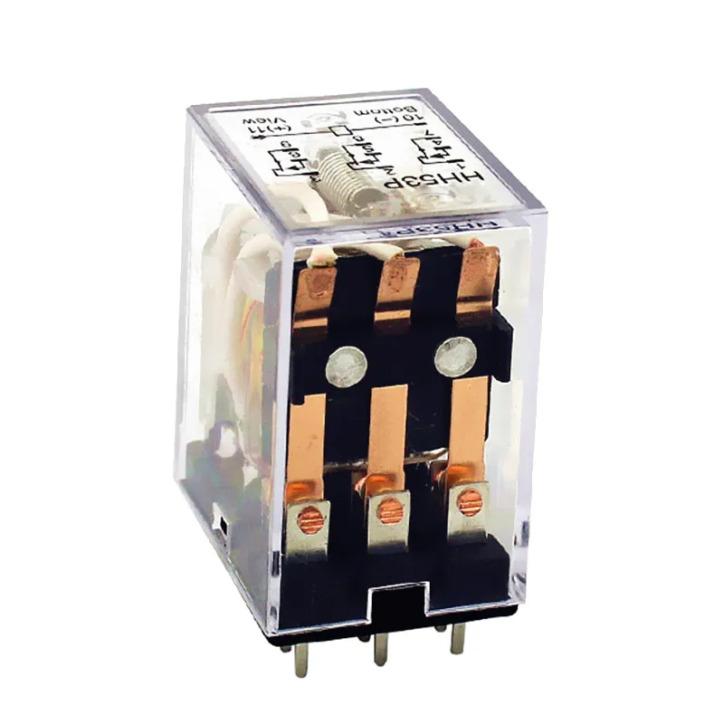 HH53P MY3 (5 шт./лот) AC/DC mini rele PCB монтажное 11pins 3PDT электромагнитное реле 12 В 24 в 36 48 110 220 5A