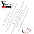 Нить для бисероплетения из нержавеющей стали, изогнутые иглы инструменты для игл для изготовления ювелирных изделий, простая нить, 5 шт.