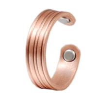 wollet jewelry pure bio magnet magnetic copper ring for men women anti arthritis rheumatism pain relief health care healing