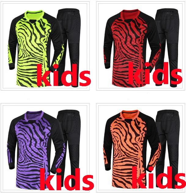 2020 детский футбольный вратарь трикотажные изделия спортивный комплект для