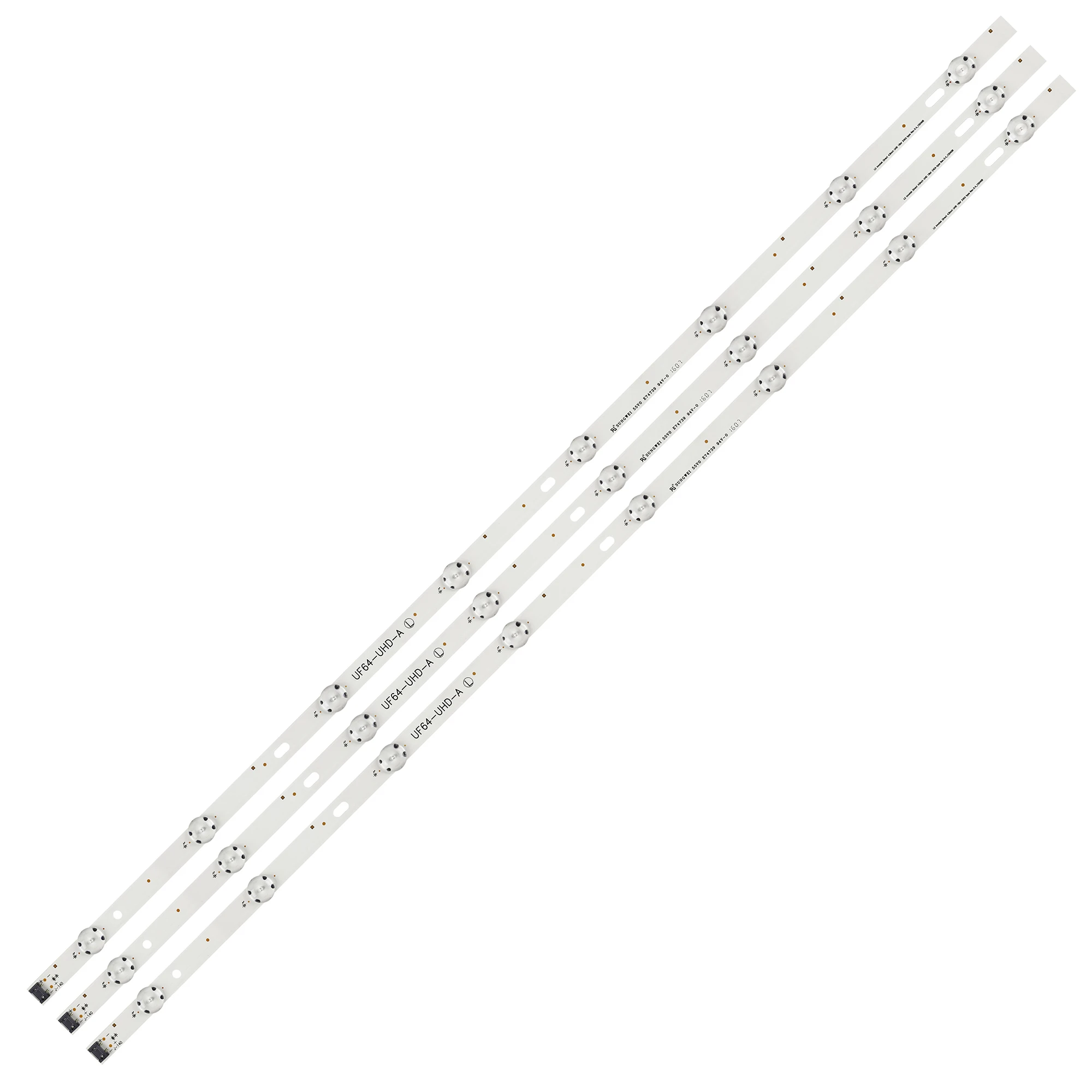 Оригинальная Светодиодная лента для подсветки LG 3 шт. 8 светодиодный одов 850 мм