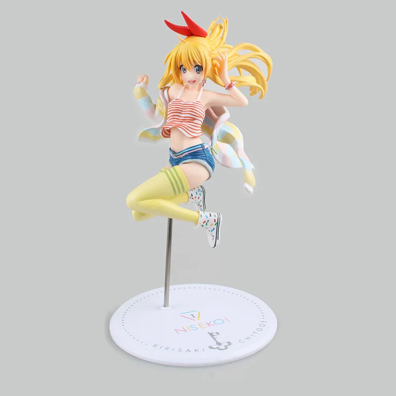 23 см аниме Nisekoi Chitoge Kirisaki ПВХ экшн-фигурка Коллекционная модель куклы игрушка