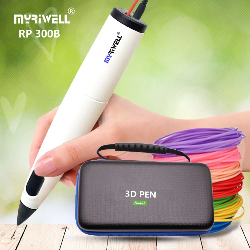 3d-ручка Myriwell PR 300B, низкотемпературная 3d-ручка, идеально для детей, с наполнителем PCL 1,75 мм, подарок на день рождения, Рождество