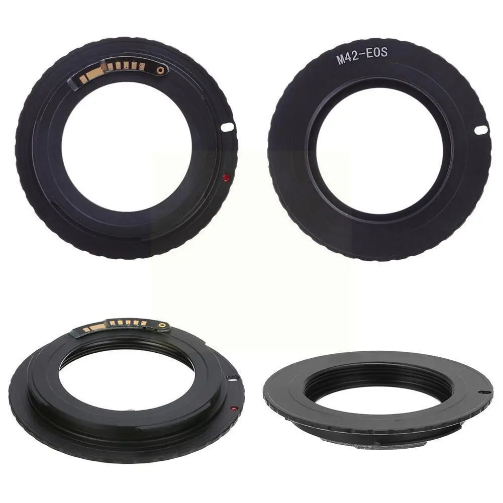 

New High Quality Lens Adapter Black For M42 Chips Lens For Ef Mount Ring Adapter Confirm O8r9