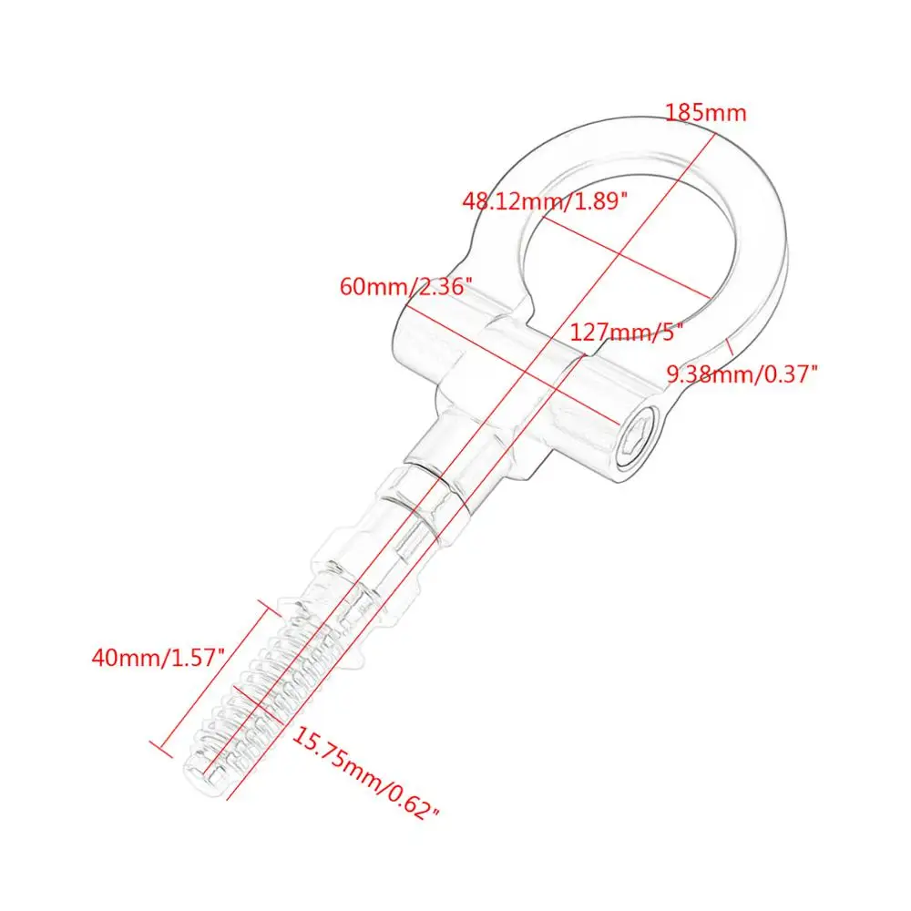 Автомобильный передний задний винт для бампера на буксировочном крючке
