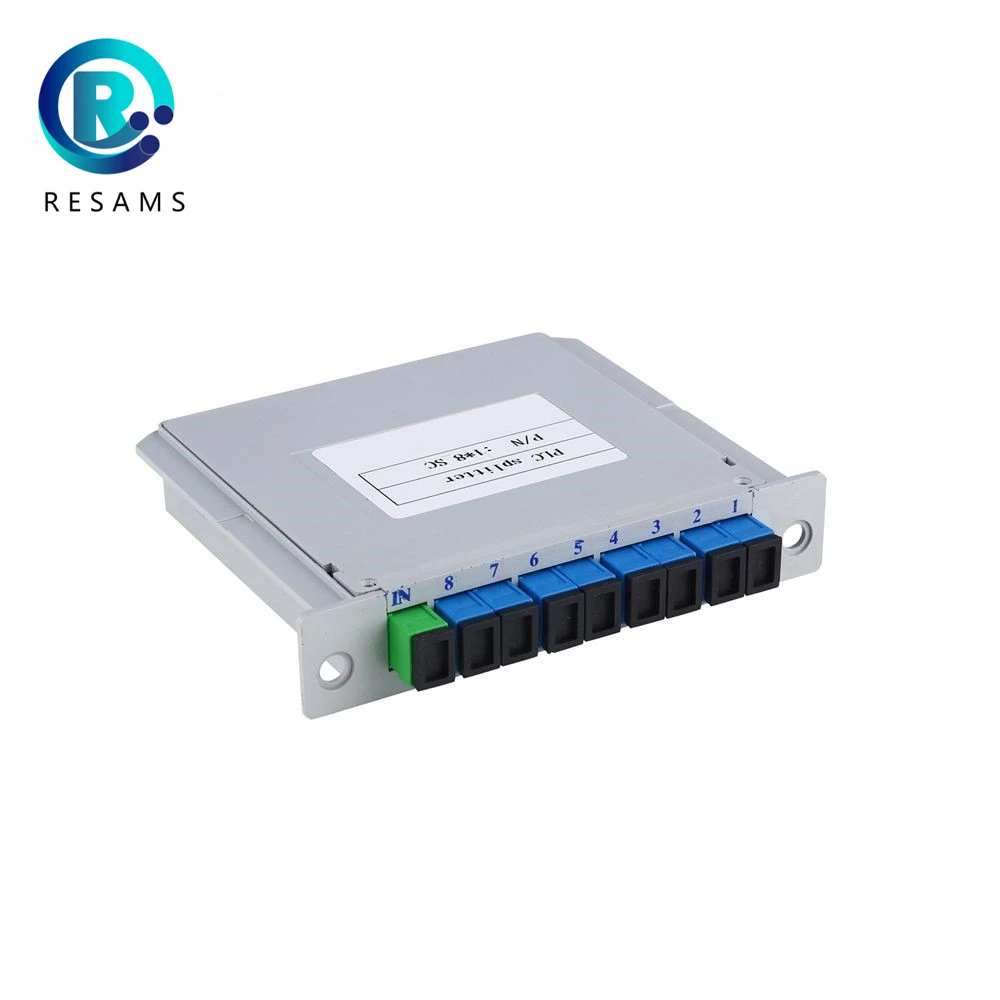 Волоконно-оптический сплиттер Resams Lgx типа SC UPC 1*8 без разъема небольшой объем один