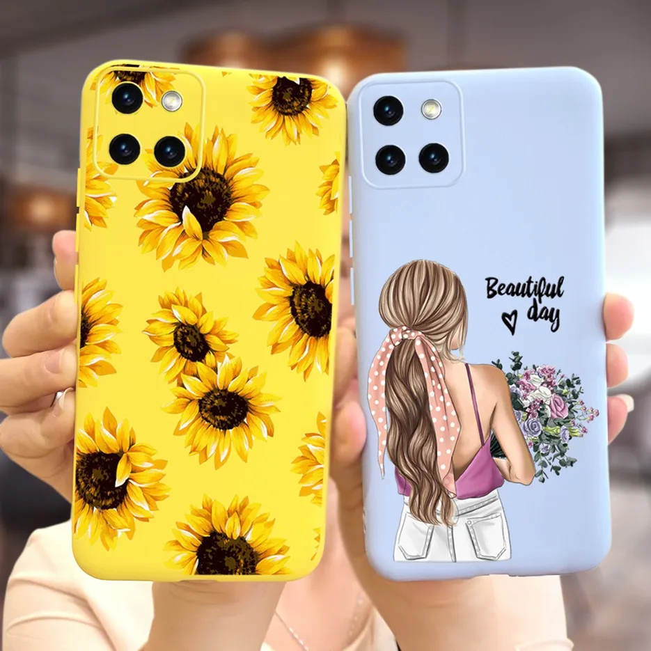 

For Samsung A03 Case SM-A032F Pretty Girls Flower Soft Silicone TPU 6.5'' Phone Back Cover For Samsung Galaxy A03 A 03 Case Capa