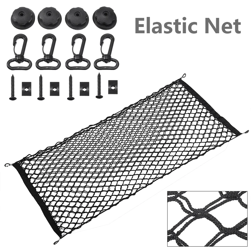 

Mayitr 1 шт. 110*50 см багажник автомобиля сетка прочный черный нейлон авто Чемодан сетки-держатели в багажник для автомобиля Чемодан хранения вне...