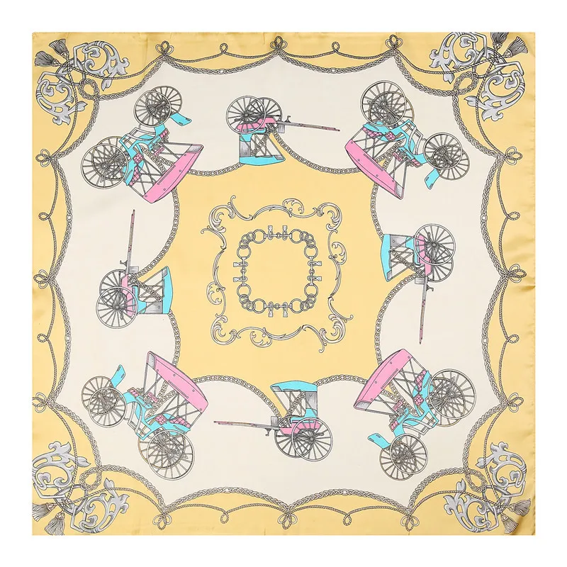 

Женский маленький квадратный шарф 70 см, летняя ткань из искусственного шелка и полиэстера, ободок, головной убор, ремешок