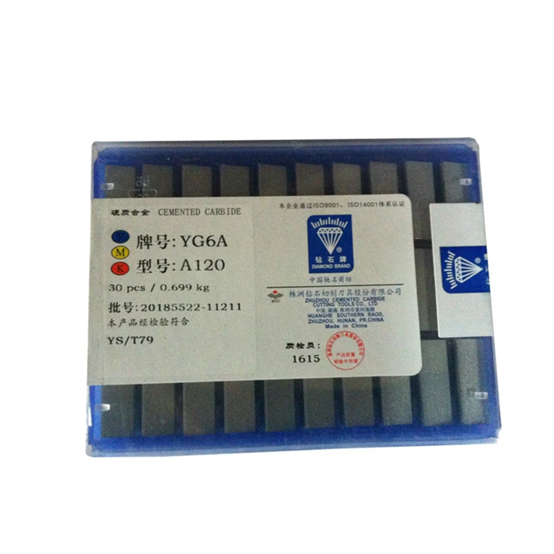 30 шт./лот режущая пластина для токарной обработки A120 YG6 YG8 YW1 YW2 YT5 YT14 YT15 ЧПУ карбид лезвия Внешний сварочный резак под углом 45 градусов токарные инструменты