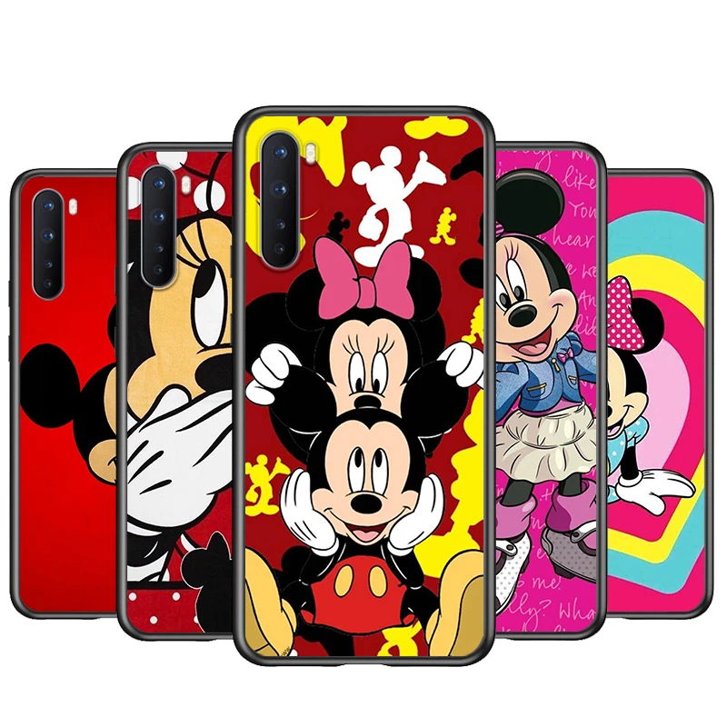 

Soft TPU Red Mickey mouse Shockproof Silicone Cover for OnePlus Nord N100 N10 8T 8 7T 7 6T 6 5T Pro Black Phone Case