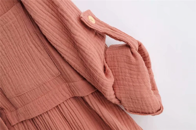 Boho Chic женское пляжное богемное мини-платье с длинным рукавом и v-образным вырезом и двойными карманами