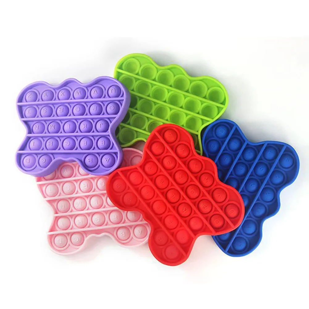 

Kids Parent-child Interaction Toys Silicone Animals Push Bubble Fidget Sensory for Stress Relief Hand Squeeze Toy