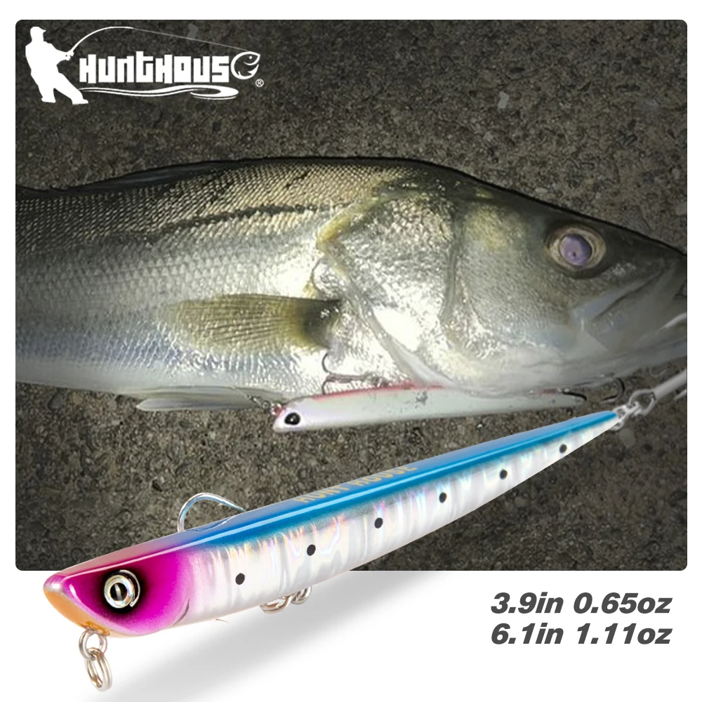 

Hunthouse Pencil Lure Bay Ruf Manic Hard Bait Freshwater Artificial Stickbait For Bass Trout 2020 Fishing Accessories