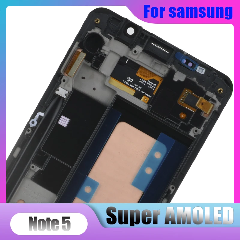 Оригинальный Super AMOLED 5 7 ''ЖК-дисплей для SAMSUNG Galaxy Note5 N920A N9200 SM-N920 N920C ЖК-дисплей
