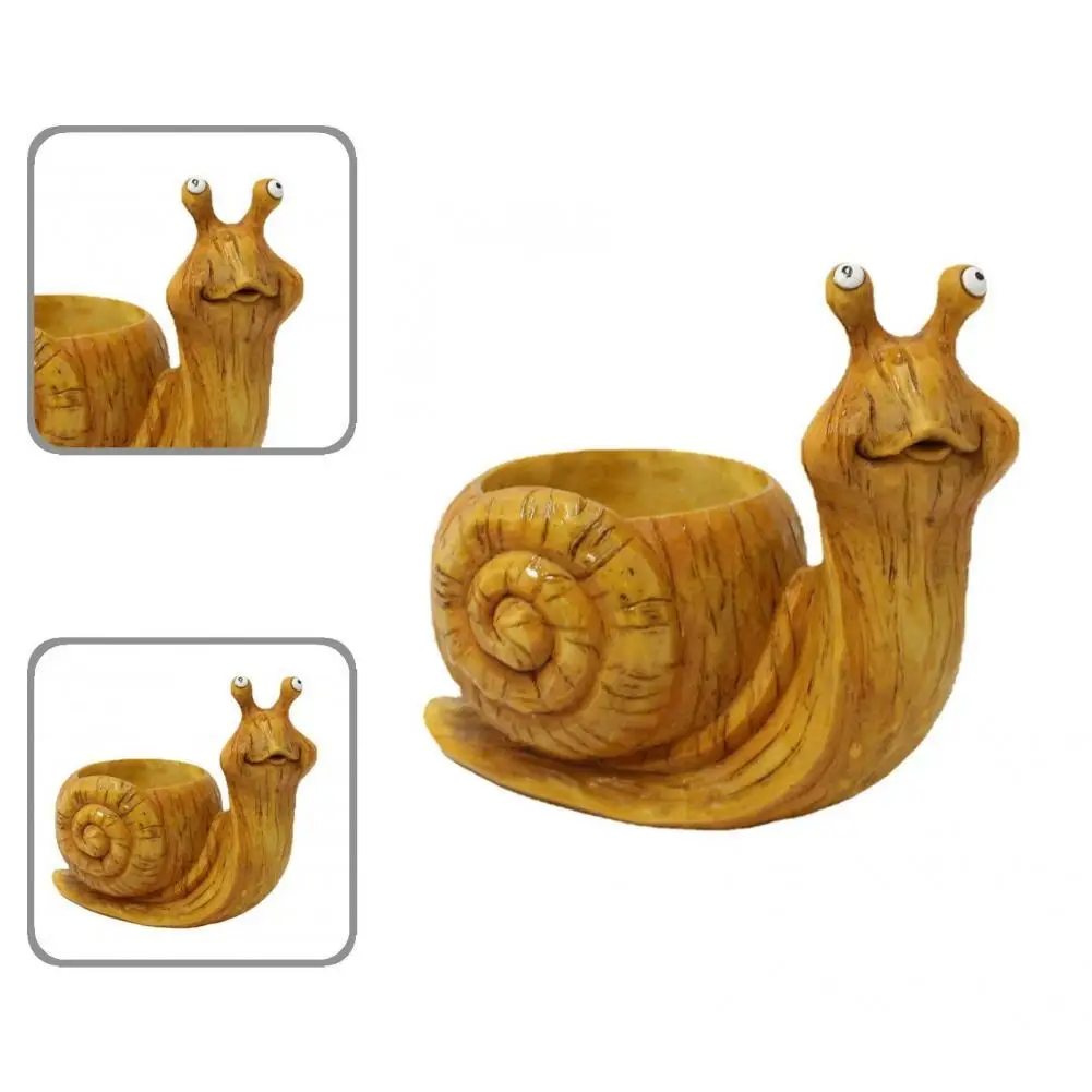 

Animal Flowerpot Practical Realistic Snail Shape Cute Animal Shaped Plant Pots for Succulent Succulent Planter Plant Pots