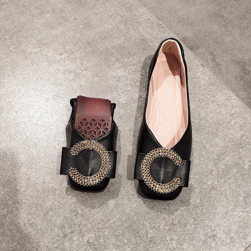 

Весенне-летние бабушкины туфли с квадратным носком в европейском и американском стиле на мягкой подошве женские туфли для работы