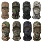Камуфляжная Балаклава, шарф на все лицо для лыж и велоспорта, зимняя Защитная Балаклава для шеи, тактическая шапка для страйкбола, подкладка для шлема
