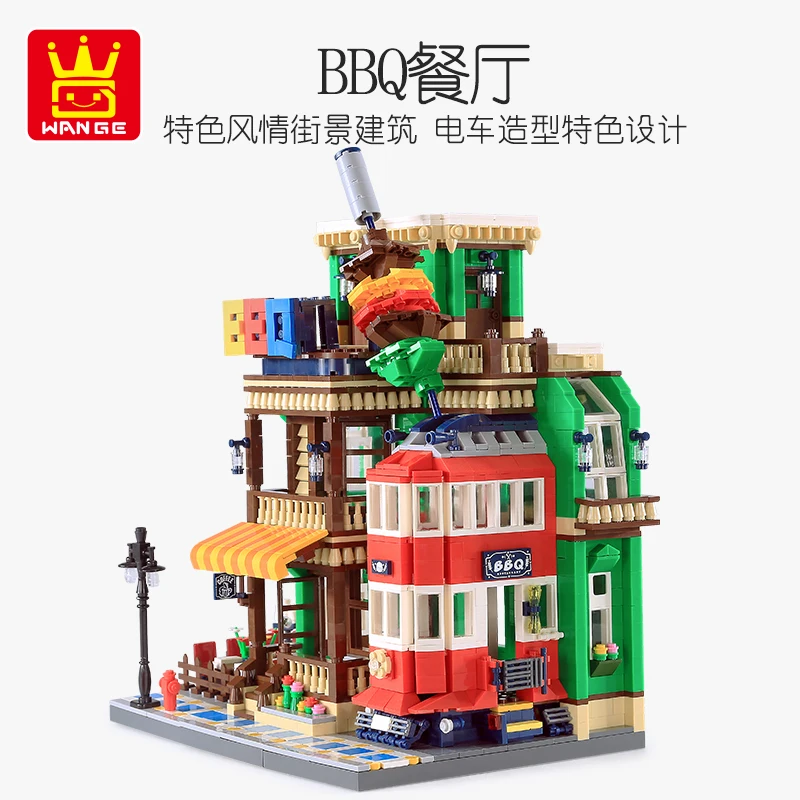 

Building Block Set THE BBQ RESTAURANT Kid Toys