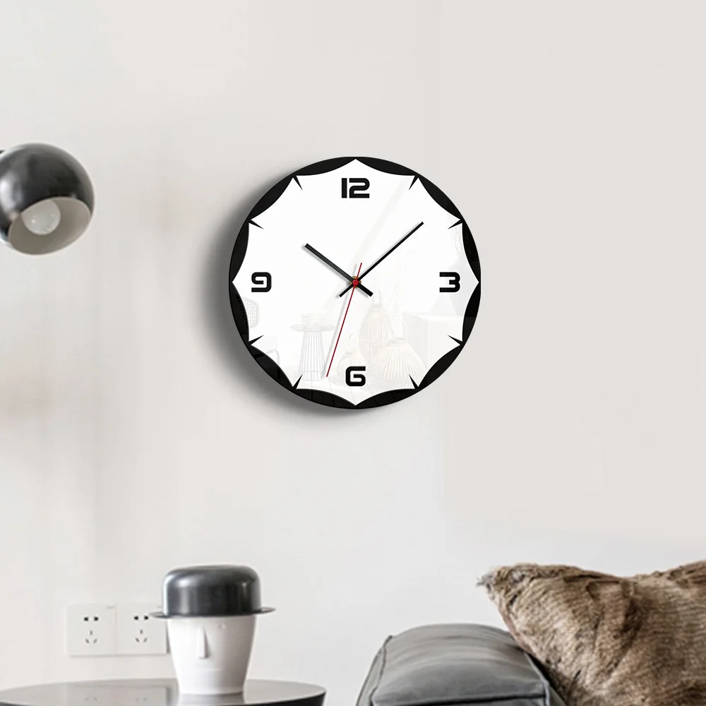 Настенные часы современный дизайн акриловые Креативные Часы-маятник украшение