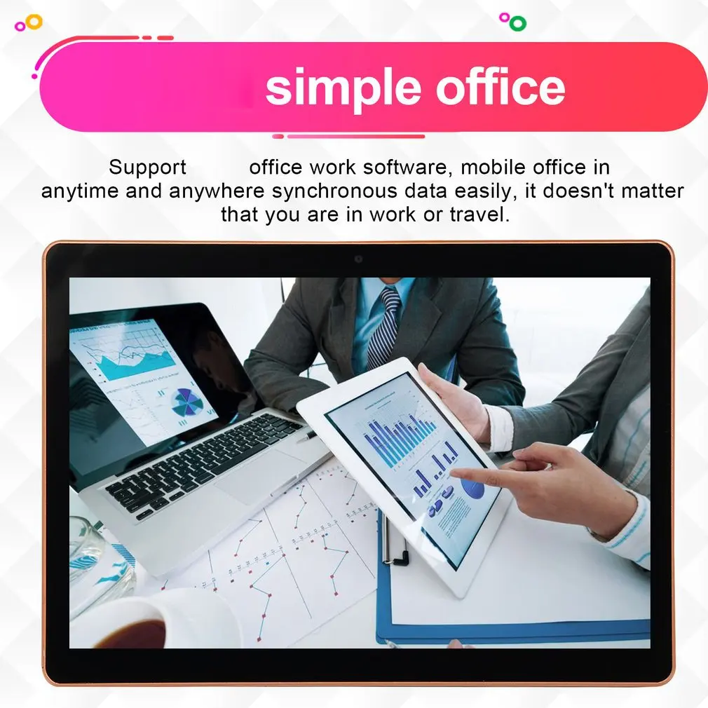 

Plastic Tablet 10.1 Inch Large Screen Android 8.10 Version Fashion Portable Tablet 1G+16G Black Tablet Black US Plug