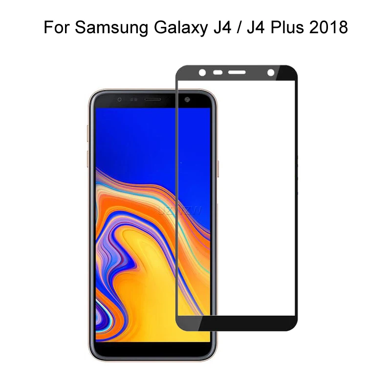 Для Samsung Galaxy J4 / Plus 2018 Полное покрытие экрана защитное закаленное стекло для