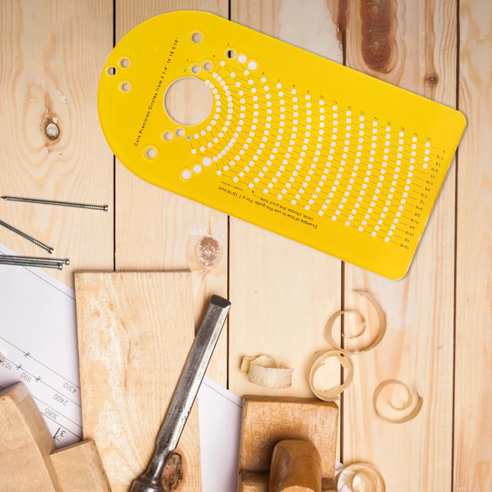 

Trimming Easy Install DIY Tool Woodworking Circle Cutting Jig Metal Durable Groove Milling For Plunge Router High Accuracy