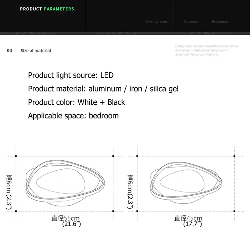 

FAIRY Ceiling Light Fixtures with Remote Control Dimmable Modern Decorative For Home Parlor Bedroom