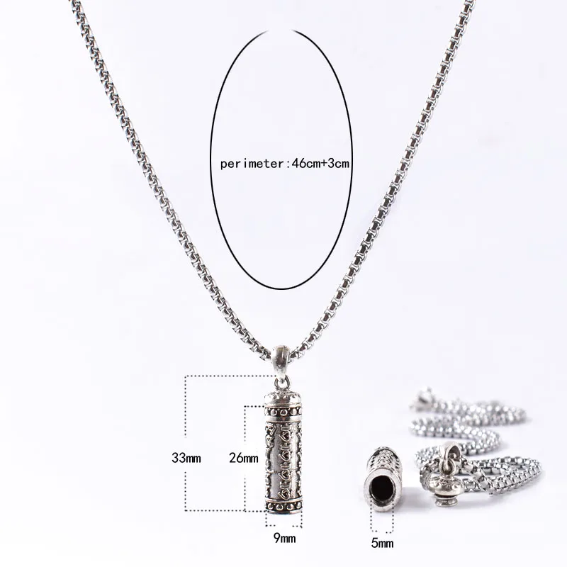 Wholesale Tibetan Silver Buddhist Prayer Box Pendant Necklace - Tibetan Ghau/Gawu Box Necklace image 6