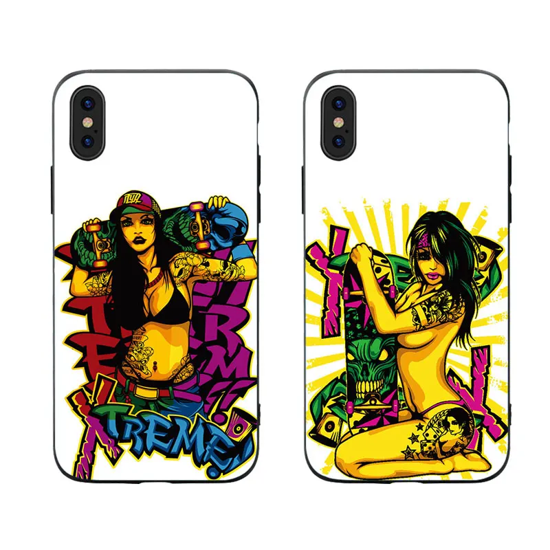 MA панк граффити скейтборд шаблон человек стиль Мягкий чехол для телефона iPhone 5 5S SE