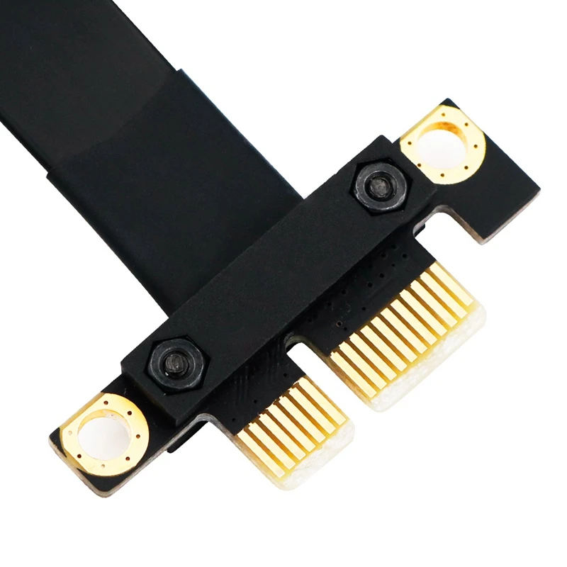 90 градусов Pci E Express 1X в слот переходная карта конвертер удлинитель ленточный