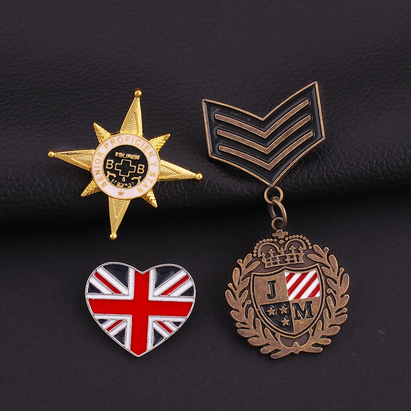 

fashion brooch breastpin Order of Merit college army rank patches metal patches badges applique patches for clothing PA-2677
