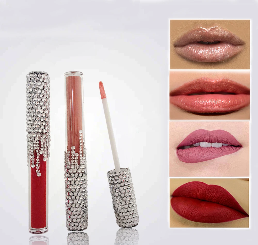 

Kyliejenner Diamond milk lip gloss 5 color matte and shine lip gloss Long Lasting Waterproof Liquid lipstick no label