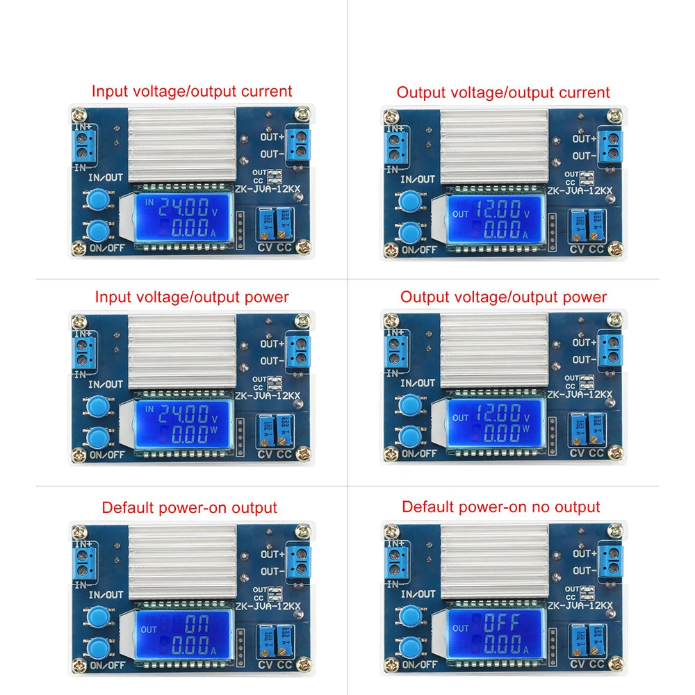 12А новый высокий ток и высокая мощность 24v19v12v до 5v6v Регулируемый понижающий