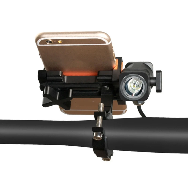 

Adjustable Rechargeable Bike Phone Holder with Light Bicycle Aluminum Alloy Cell 448D