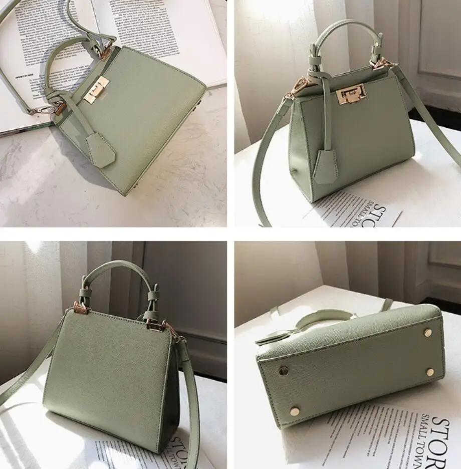 

Elegant Female Tote Bag 2020 Fashion New High Quality PU Leather Women's Designer Handbag Simple Casual Shoulder Messenger Bag