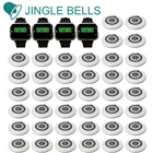 Беспроводная система вызова в ресторане JINGLE BELLS, 40 передатчиков + 4 часы-пейджера, кнопка вызова гостя, беспроводная система организации очереди
